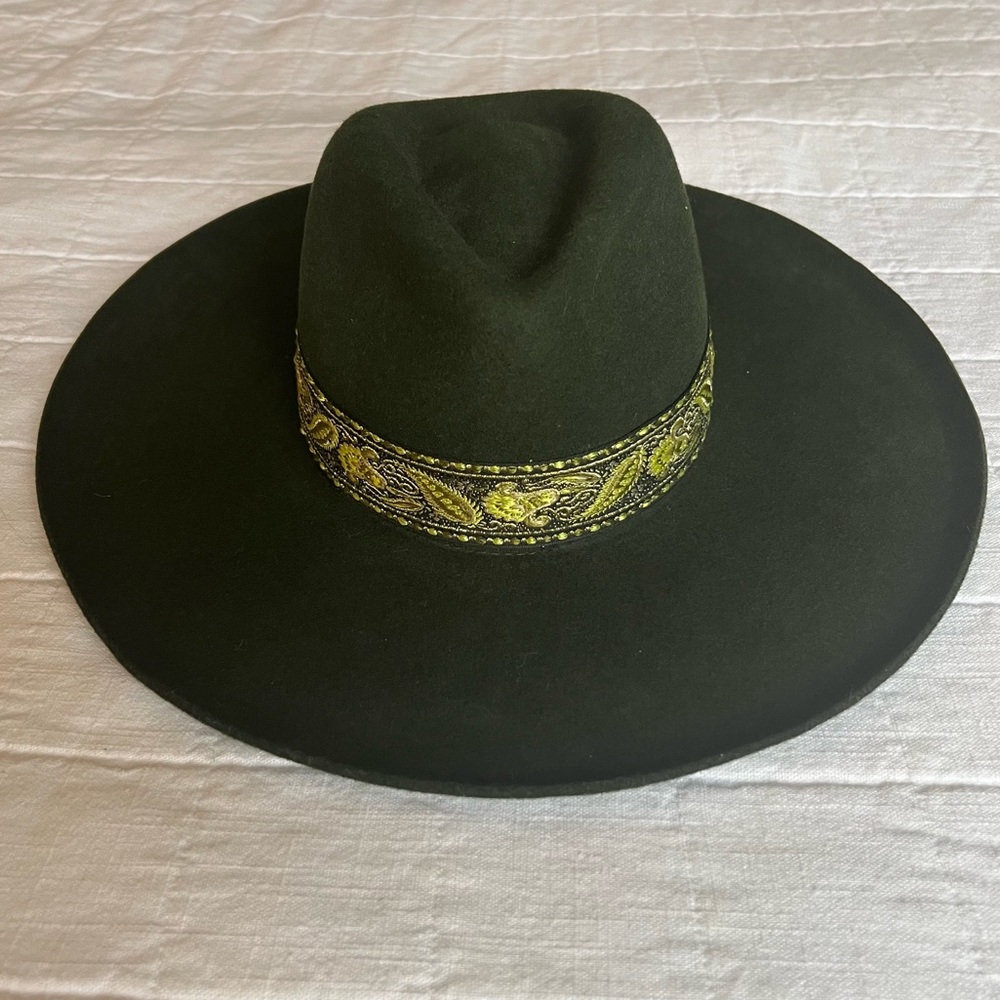 Lack Of Color Paisley Green Hat